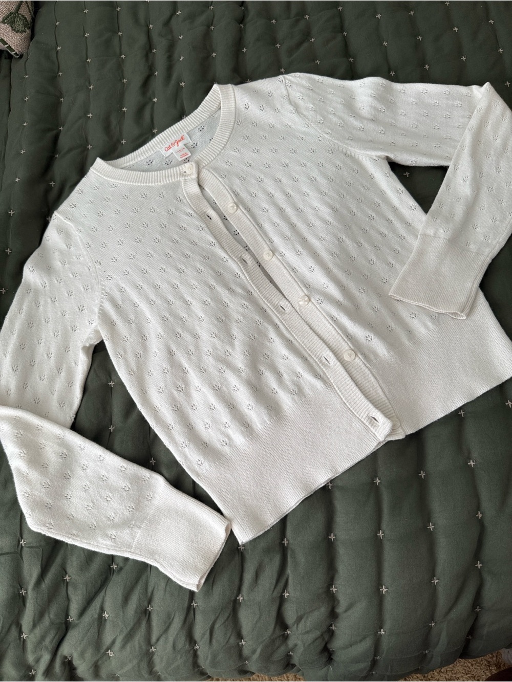 Cat and Jack girls cardigan size large